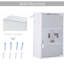 Armoire à pharmacie verrouillable en acier inoxydable, 12 po x 20 po, argent, 3 niveaux, rangement mural verrouillable et hygiénique, hygiénique
