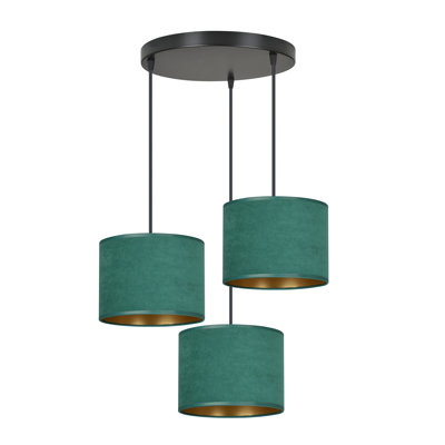 Eamie 3 - Light Black Cluster Pendant