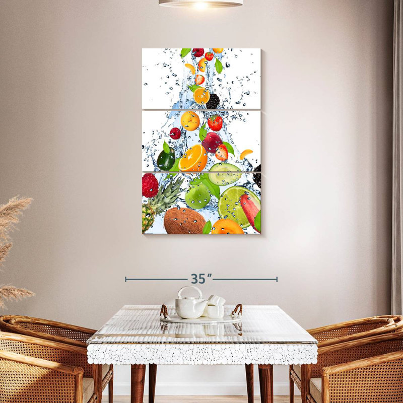 Yarlin Fruit Water Splash, 45" H x 28" W