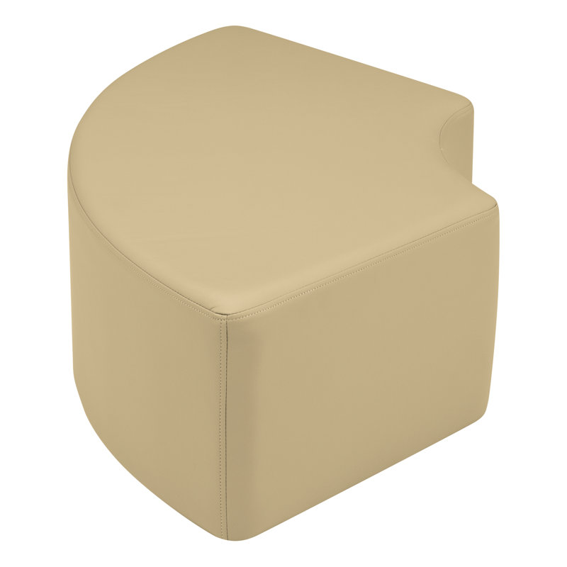 Learniture Structured Quarter Round  Stool -Flexible Modular Collaborative Soft Seating For Office, Home, Lounge And School Classrooms With Durable Frame 1018NLG
