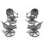 Fauteuil pivotant élégant en aluminium
