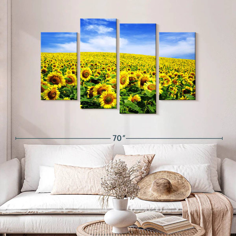 Tournesols d'Alvord sous un ciel bleu