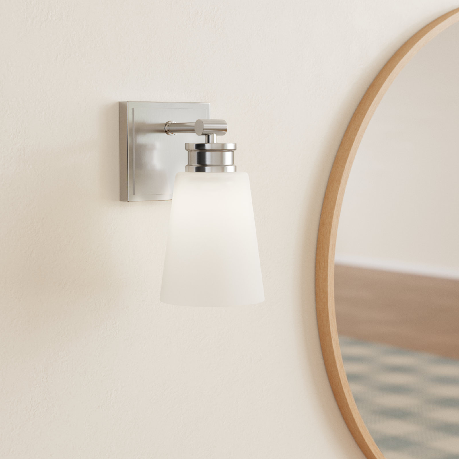 Libre 1 - Light Dimmable Armed Sconce, Nickel