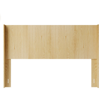 Classic Fluted Queen Headboard - Minimalist Textured Design