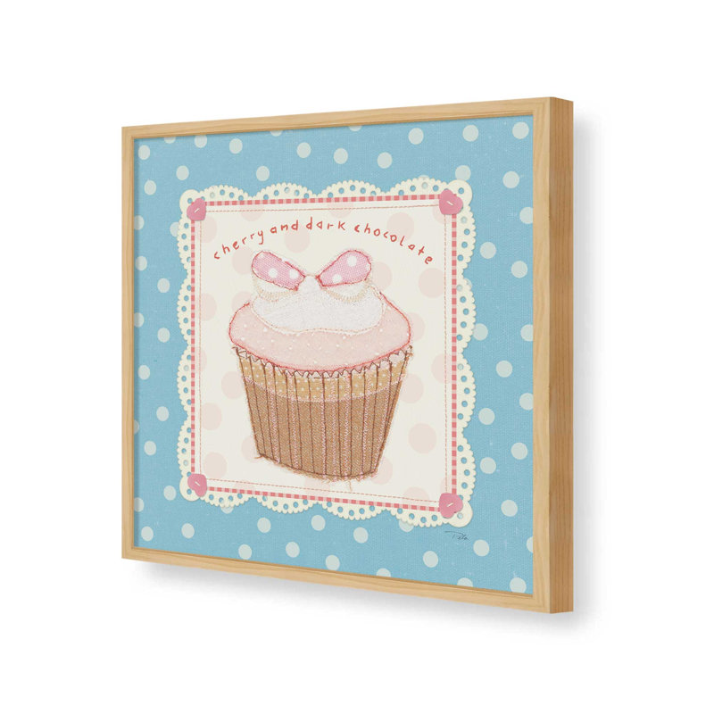 «Lil Cupcakes II» par Pela Studio, reproduction d'art, L 20 po x H 20 po, Érable, Impression encadrée