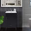 Ensemble de meuble-lavabo 20 po avec lavabo, armoire de salle de bain multifonctionnelle avec porte, tiroir et support de rangement, finition peinte