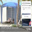 Cabana d'extérieur à volants avec murs Outsunny