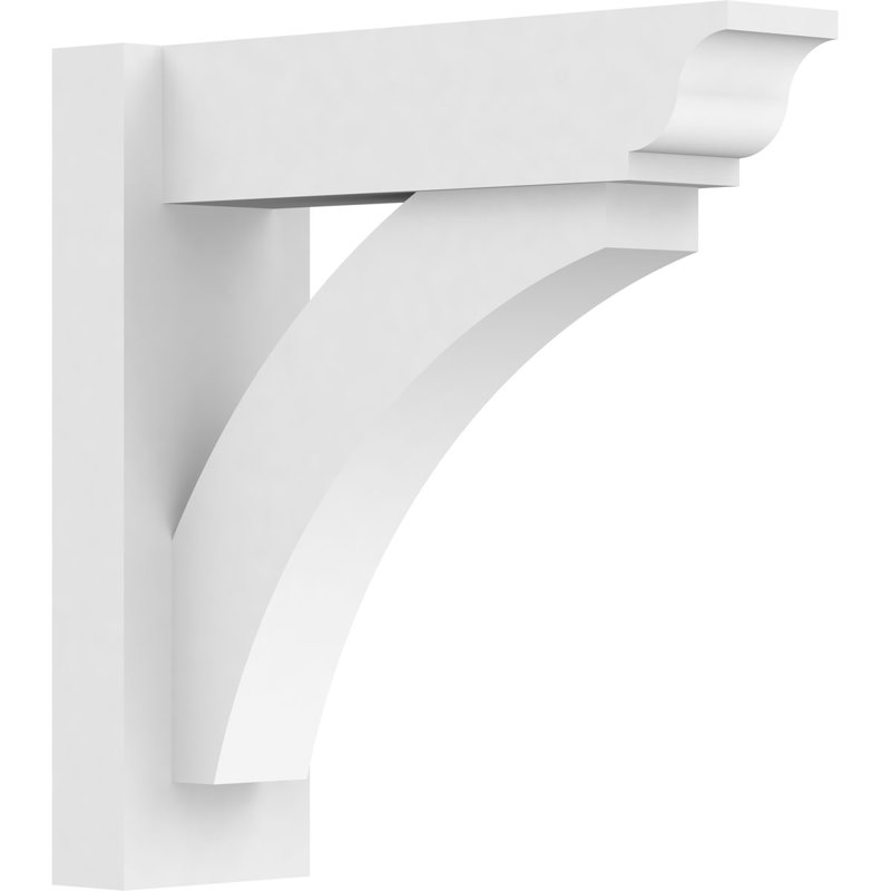L 5 po x P 16 po x H 16 po Thorton de qualité architecturale en PVC avec extrémités traditionnelles, L 5 po