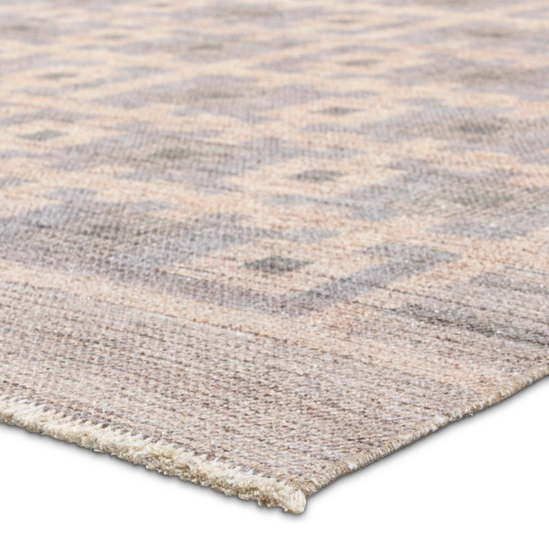 Tapis géométrique tissé à la main Vibe par Bungalow Rose Vala, Rectangle 7 pi 6 po x 9 pi 6 po