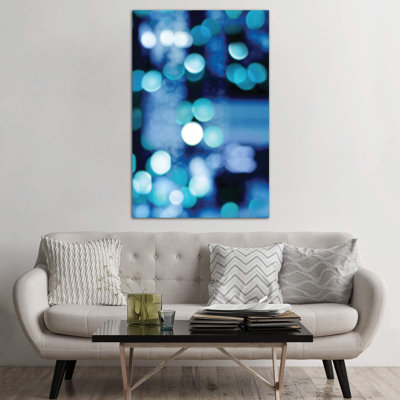Brilliant Blue Triptych III by Kate Carrigan - Wrapped Canvas Print