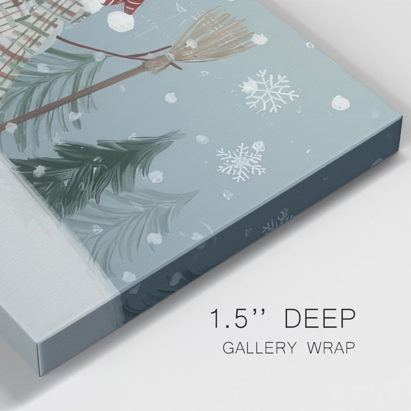 «Jolly Snowman Collection D», reproduction sur toile tendue, H 20 po x l 40 po x P 1,5 po