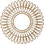 Médaillon de plafond en bois ajouré de 26 po x P 9 5/8 po x T 1/4 po, noyer