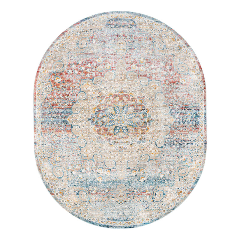 Alize Oriental Indoor Rug, Oval 7'10" x 10'2"