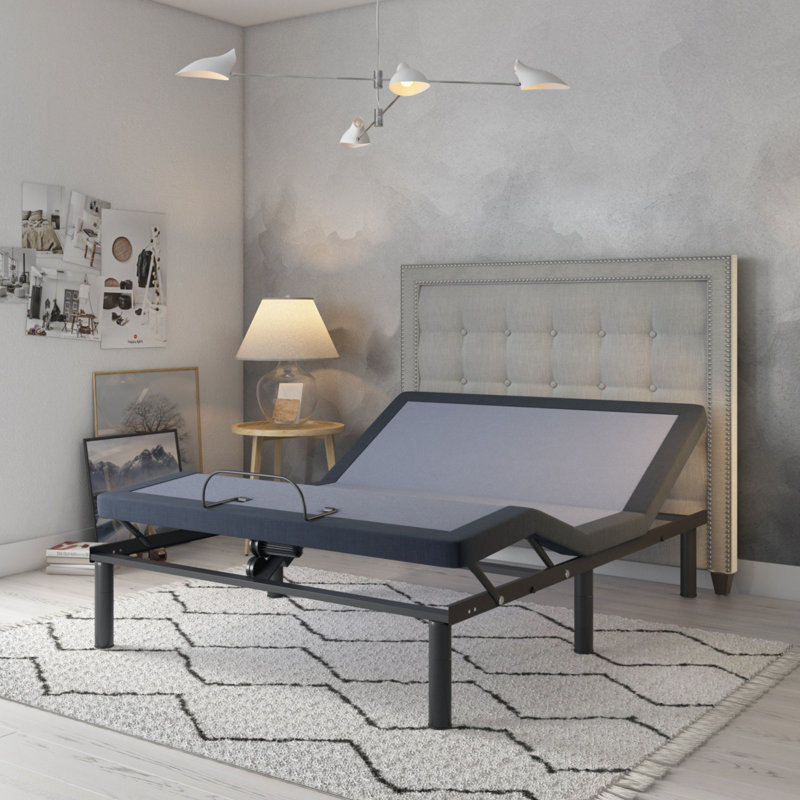 Twin Adjustable Bed Base With Three Vibration Modes And Head And Foot Position Adjustments