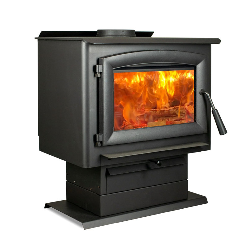 Poêle à bois avec pieds et piédestal Ashley Hearth AW2020-P 2000 pieds carrés