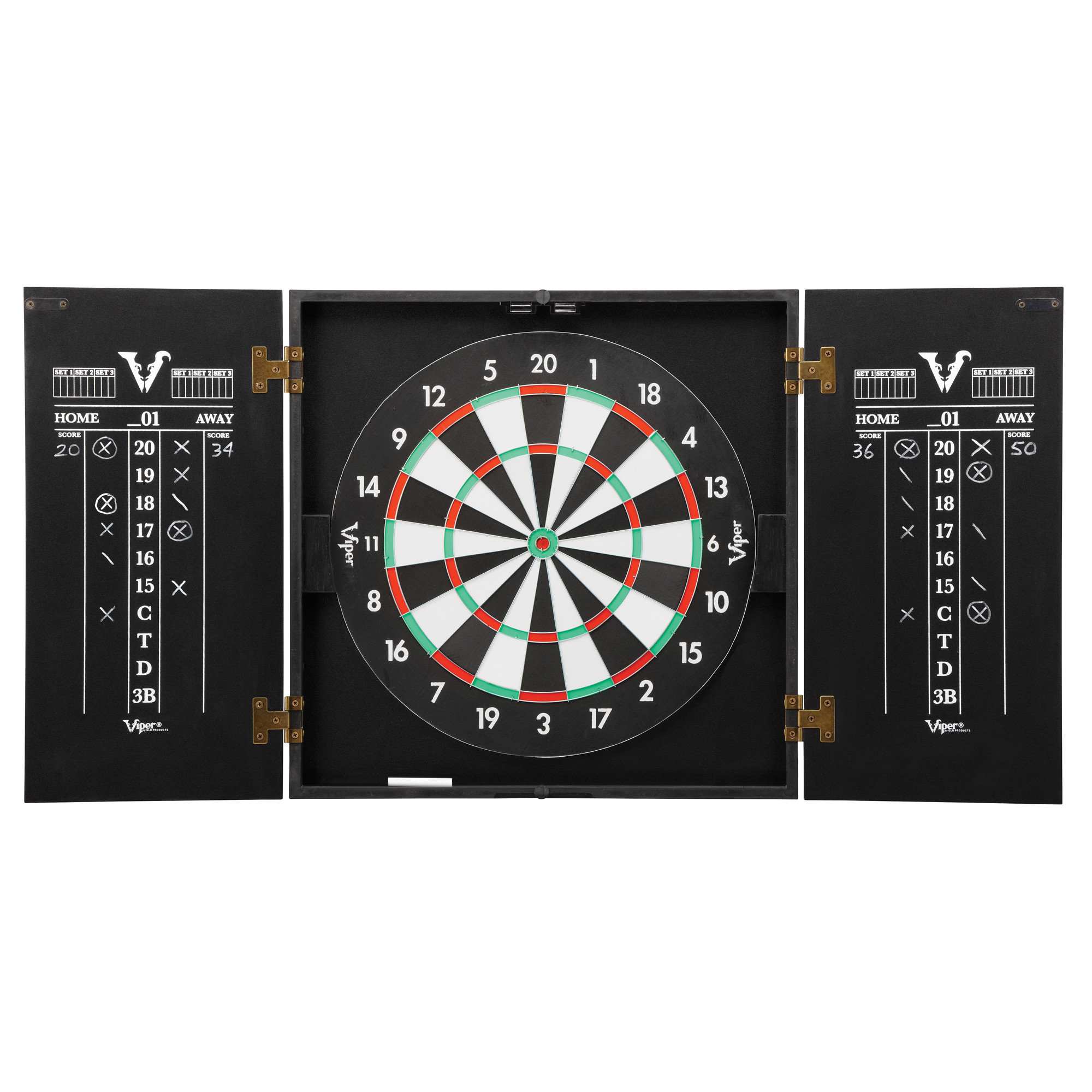Viper Hideaway Dartboard Cabinet with Reversible Traditional and Baseball Dartboard & Reviews | Wayfair