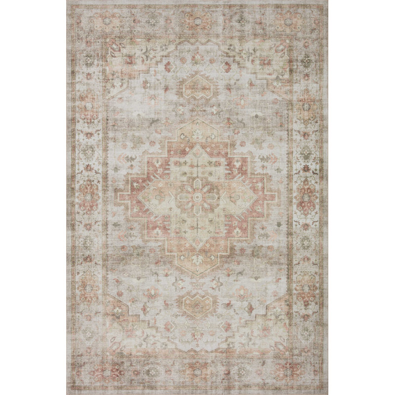 Tapis sauge Jujhar, Rectangle de 7 pi 6 po x 9 pi 6 po