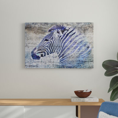 «Purple Zebra», impression sur toile