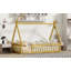 Lit simple en forme de tente Sailvan, lit tipi avec garde-corps, lattes-1446865196