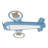 Modern Airplane Dimmable Novelty Flush Mount with Remote Control 4800LM