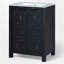 Meuble-lavabo simple 24 po avec plateau en céramique