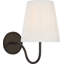 Lyndsie Small Sconce with Silk Pleated Shade-650072808