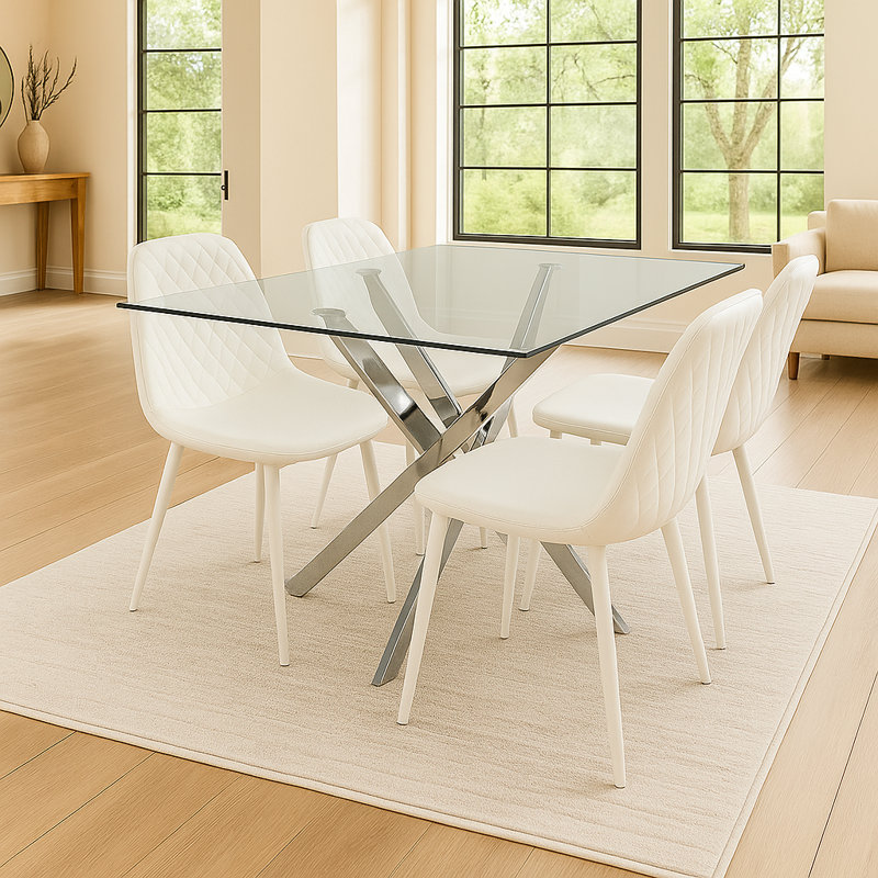 4 - Person Dining Set, White