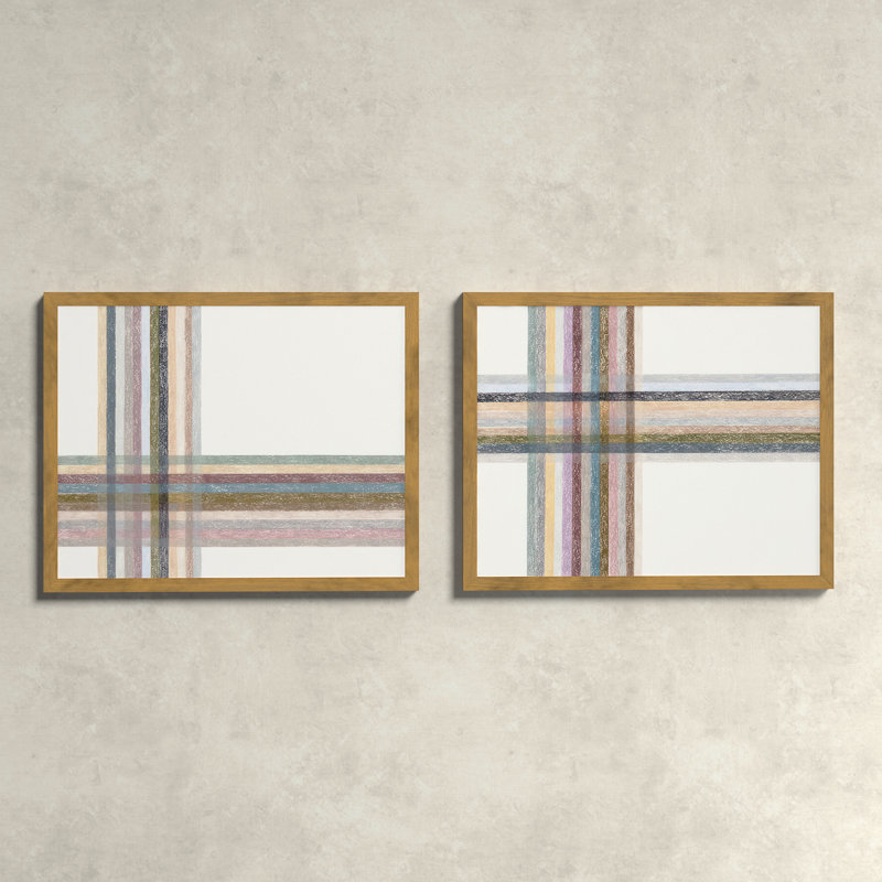 Lagos Untitled: Intersections, Horizontal by Beth James - Framed Wall Art, Gold Framed, 30" W x 24" H