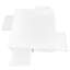 Table basse moderne avec 4 tiroirs et haute brillance, 31,5 po x 31,5 po, blanc pour finition brillante de tiroir pour la maison, blanc, espace de vie