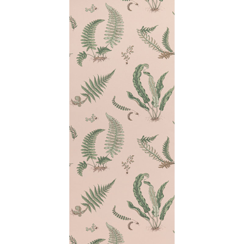 Wallpaper Roll, Blush/Green