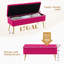 Banc de rangement en velours Carrielynn-1235242582