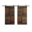 Porte de grange double à panneaux en bois S Series avec trousse de quincaillerie d'installation-70366744-70366747