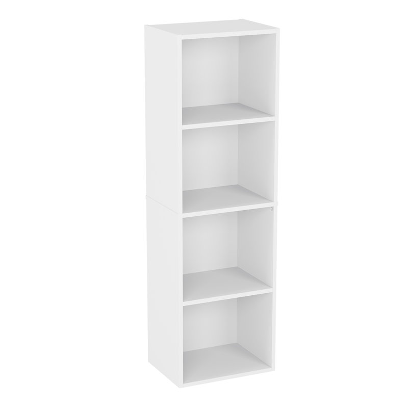 Gerardi 32cm W Standard Bookcase, 106 cm H x 32 cm W, White