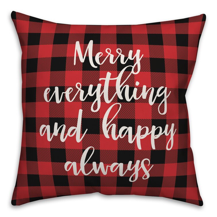 The Holiday Aisle® Kerry Plaid Polyester Throw Pillow