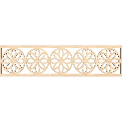 47"W x 12"H x 3/8"T Blume Fretwork Moulding, Birch