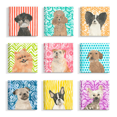Huffaker Animals 9 - Piece Canvas Art