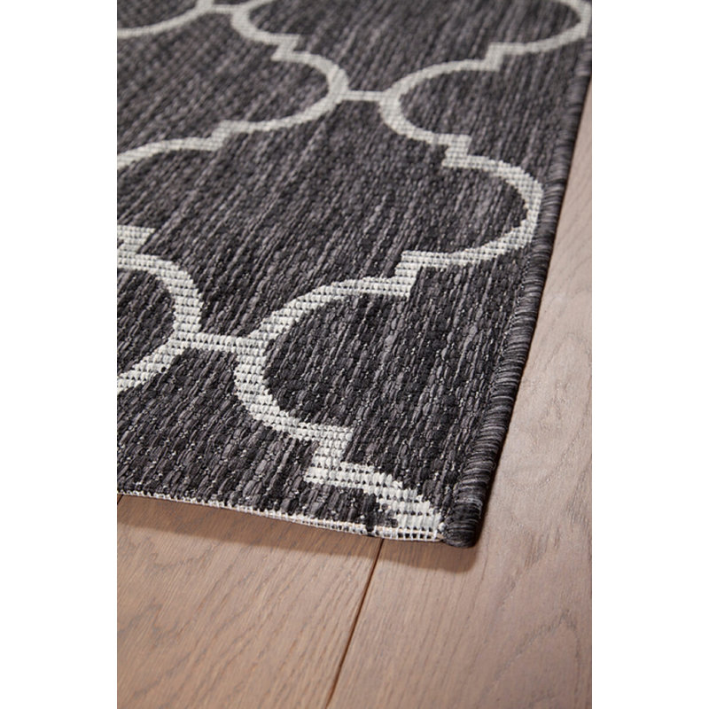 Geometric Flatweave Area Rug, Runner 80 x 200cm