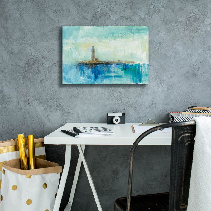 «Epic Graffiti» «Lighthouse Morning» par Silvia Vassileva, art mural sur toile, 18 po x 12 po, H 12 po x l 18 po
