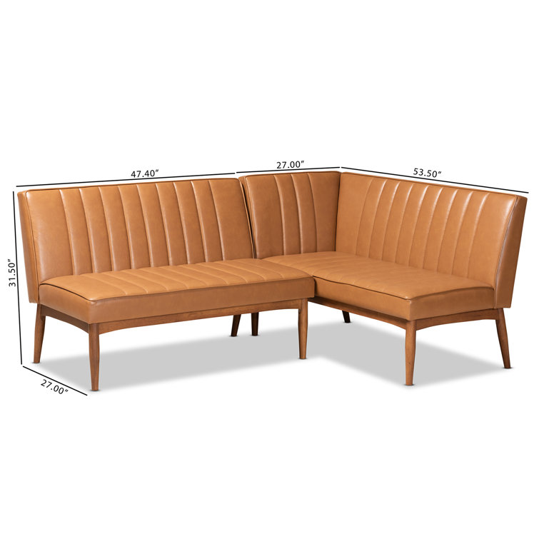 Gilburt Faux Leather Upholstered Bench