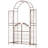 Garden Arch Trellis with Double Doors, Metal Arbor for Climbing Plants Outdoor, Arch Trellis for Garden Decor, Outdoor Arbor for Wedding Backyard Lawn Patio