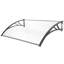 Auvent de porte standard en polycarbonate Onyx Series-35169329-40906234