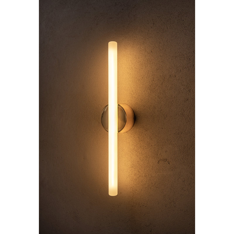 Kilter Wall Light 500Mm Length 2700K Dark Grey US, Brass, 2200 Kelvins