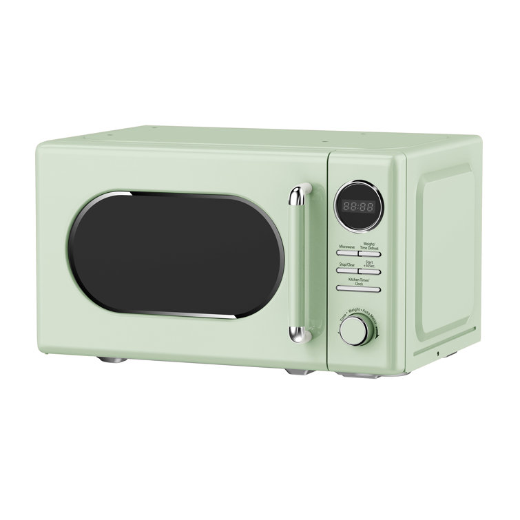 Cream Microwave 0.7 Cu. ft. Retro Countertop Microwave Oven 700W