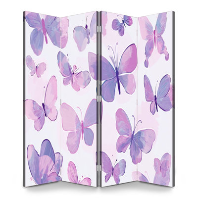 Cloison pliante 4 panneaux séparateur papillon Royal