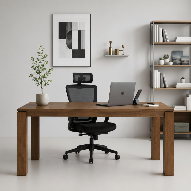 Grand bureau à domicile, table d'écriture de table, bureau d'écriture moderne et robuste pour poste de travail, bureau, chambre à coucher et bureau