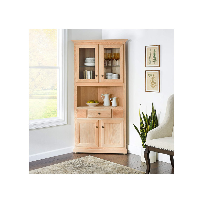 Dhaani Sideboard with Bar Hutch, Unfinished