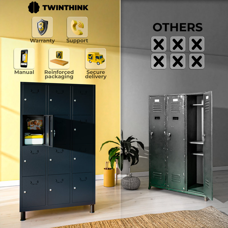 Galvanised Steel Storage System, Black