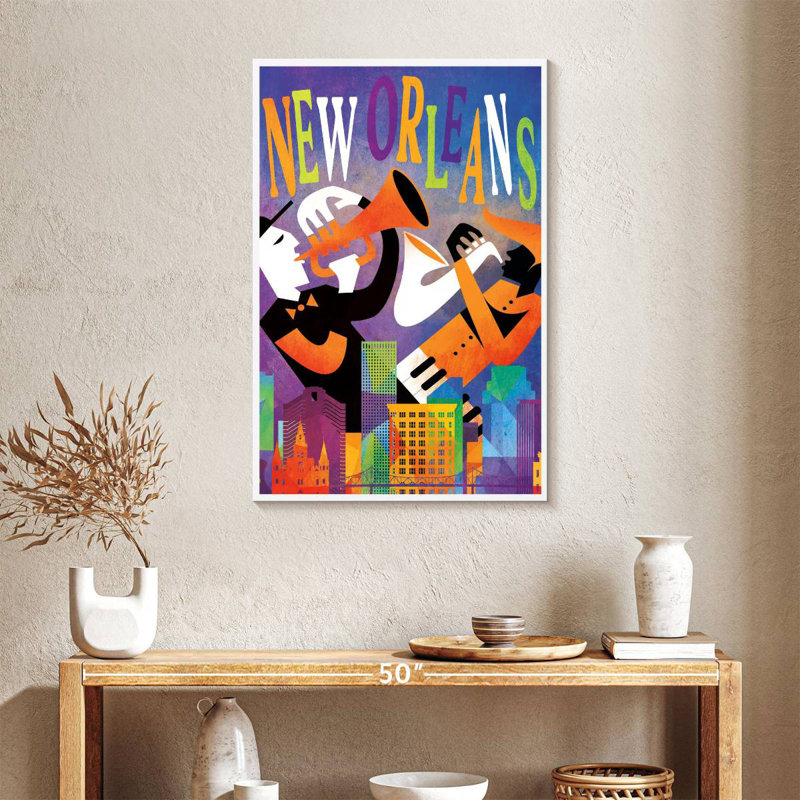 New Orleans Music, H 36 po x l 24 po