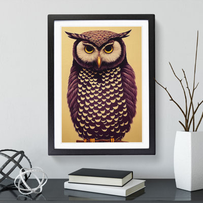 Perched Owl - Wall Art