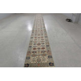 Transitional One-of-a-Kind Runner 2'5" X 21'4" Hand Knotted Area Rug